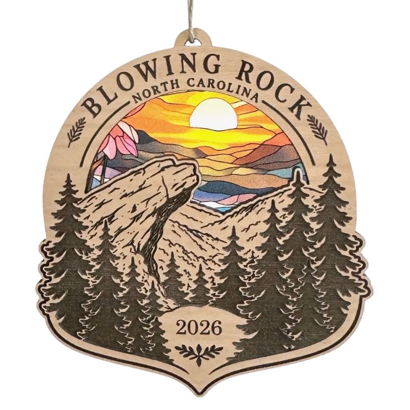 Blowing Rock Mountain Sunset Ornament